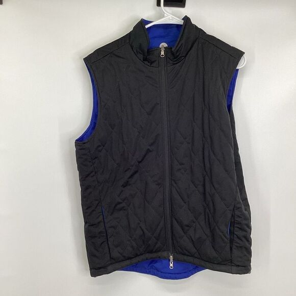 Men's Peter Millar Reversible Golf Vest Royal / black - Medium - Picture 6 of 11